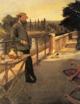 亨利 格維尅斯 An Elegant Man on a Terrace 亨利 格維尅斯 An Elegant Man on a Terrace